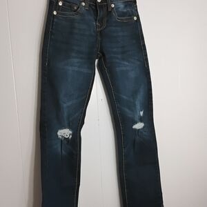 True Religion Dark Blue Straight Leg Jeans